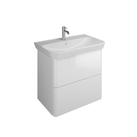 Plan de toilette en céramique avec meuble sous-vasque SFEN080 - burgbad